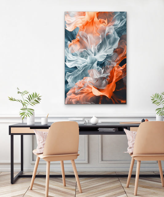 Floral Motion Abstract Canvas Wall Art