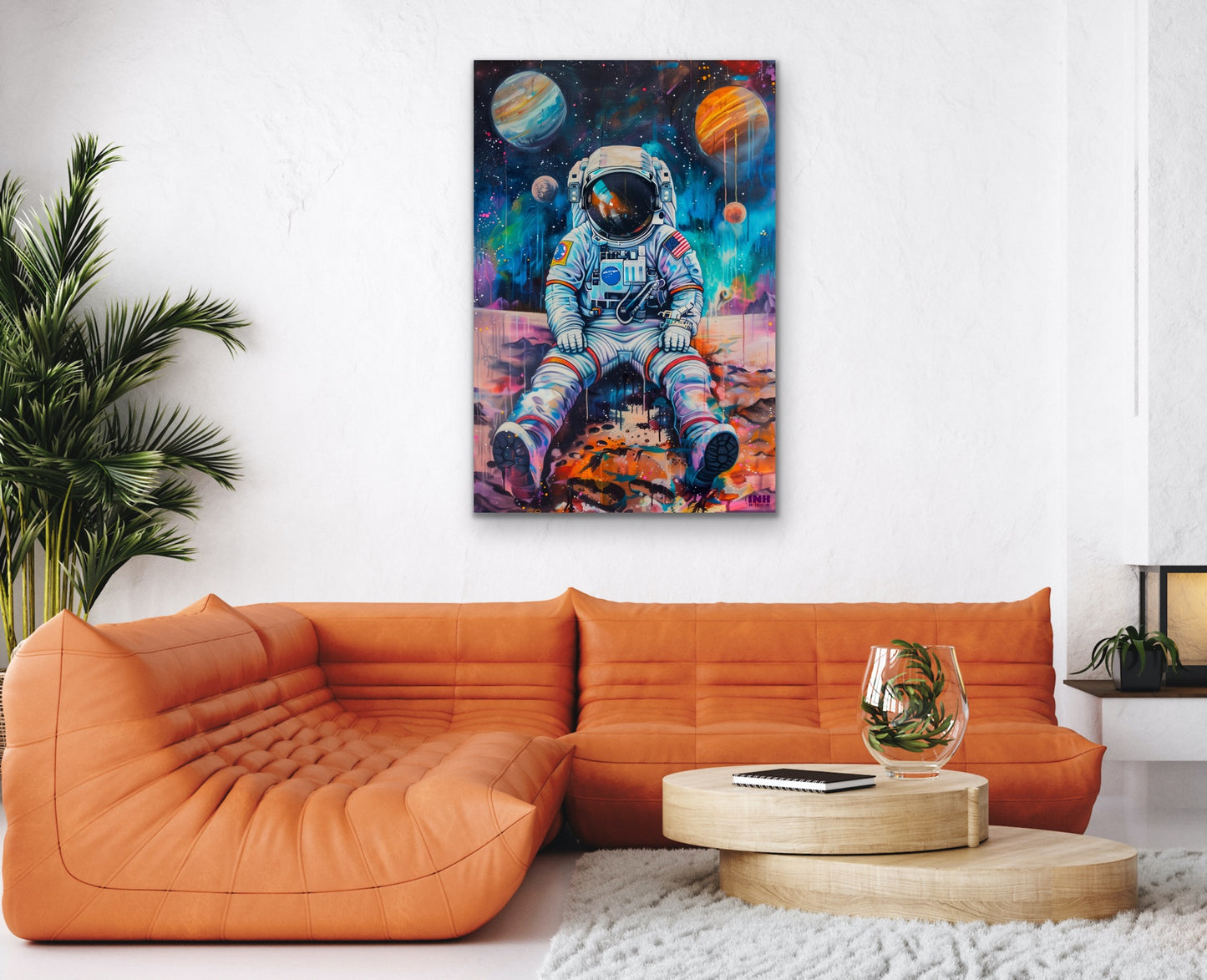 Lonely Astronaut Canvas Wall Art