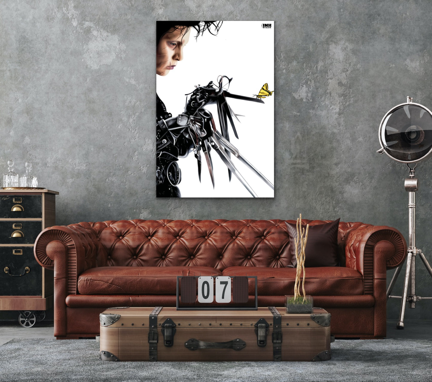 Gothic Scissorhands Canvas Wall Art