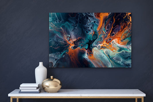Color Splash Abstract Canvas Wall Art