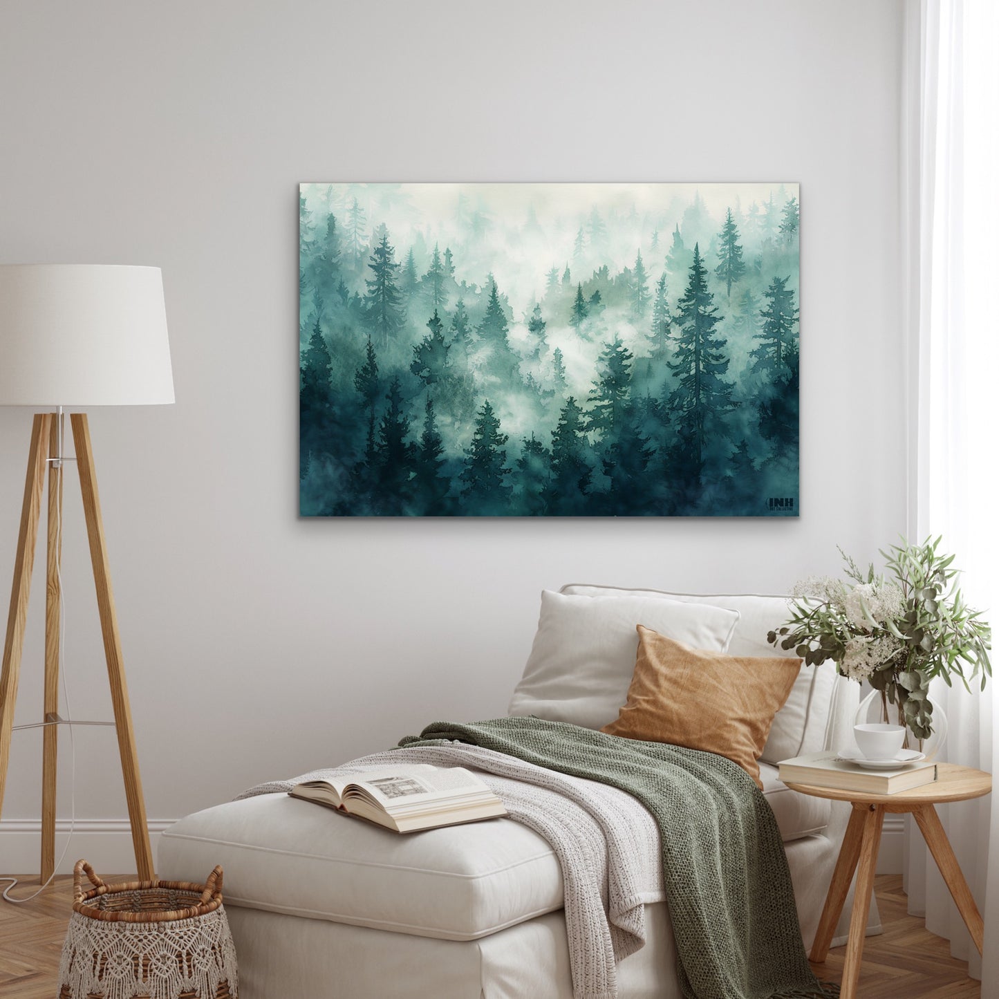 Misty Forest Canvas Wall Art