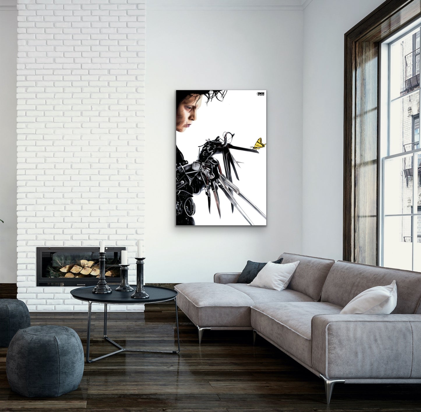 Gothic Scissorhands Canvas Wall Art