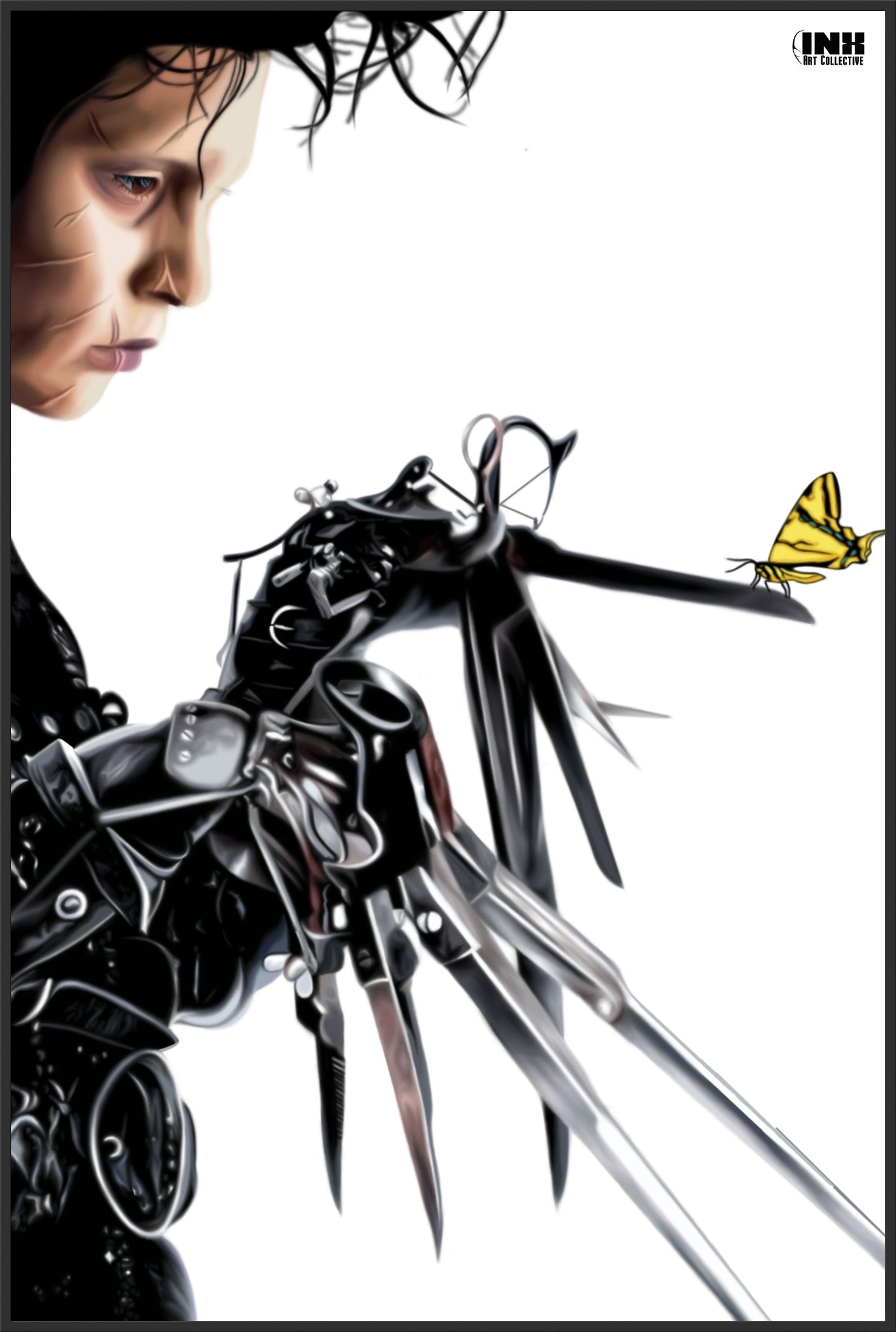 Gothic Scissorhands Canvas Wall Art
