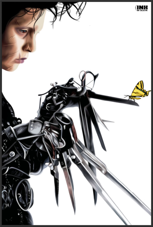 Gothic Scissorhands Canvas Wall Art