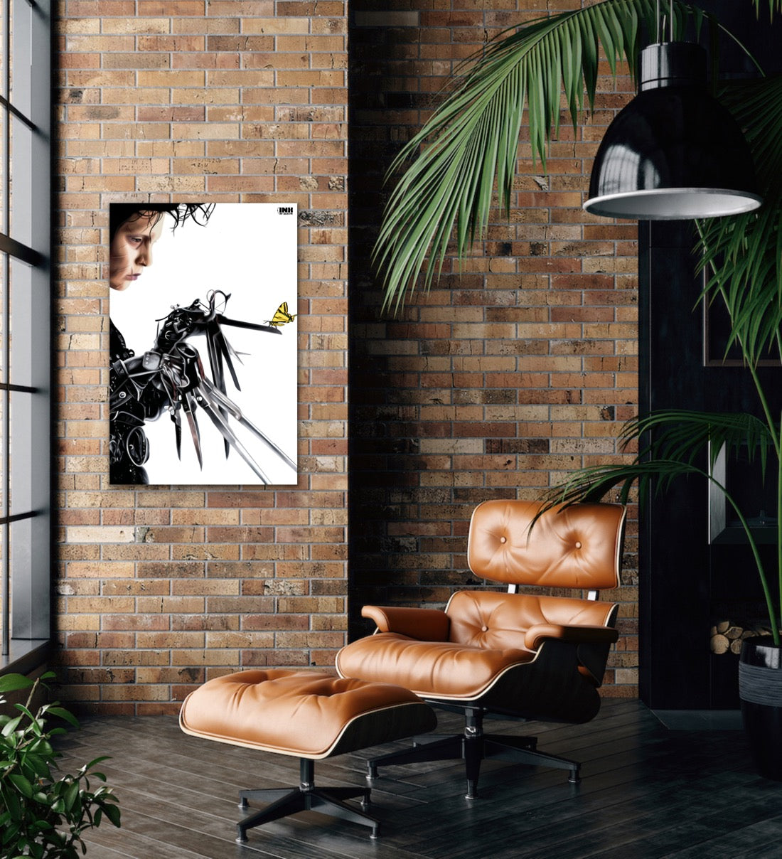 Gothic Scissorhands Canvas Wall Art