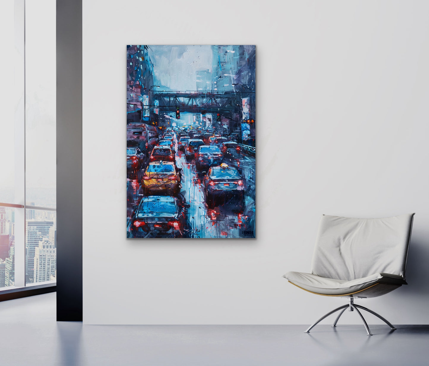 City Rush Canvas Wall Art
