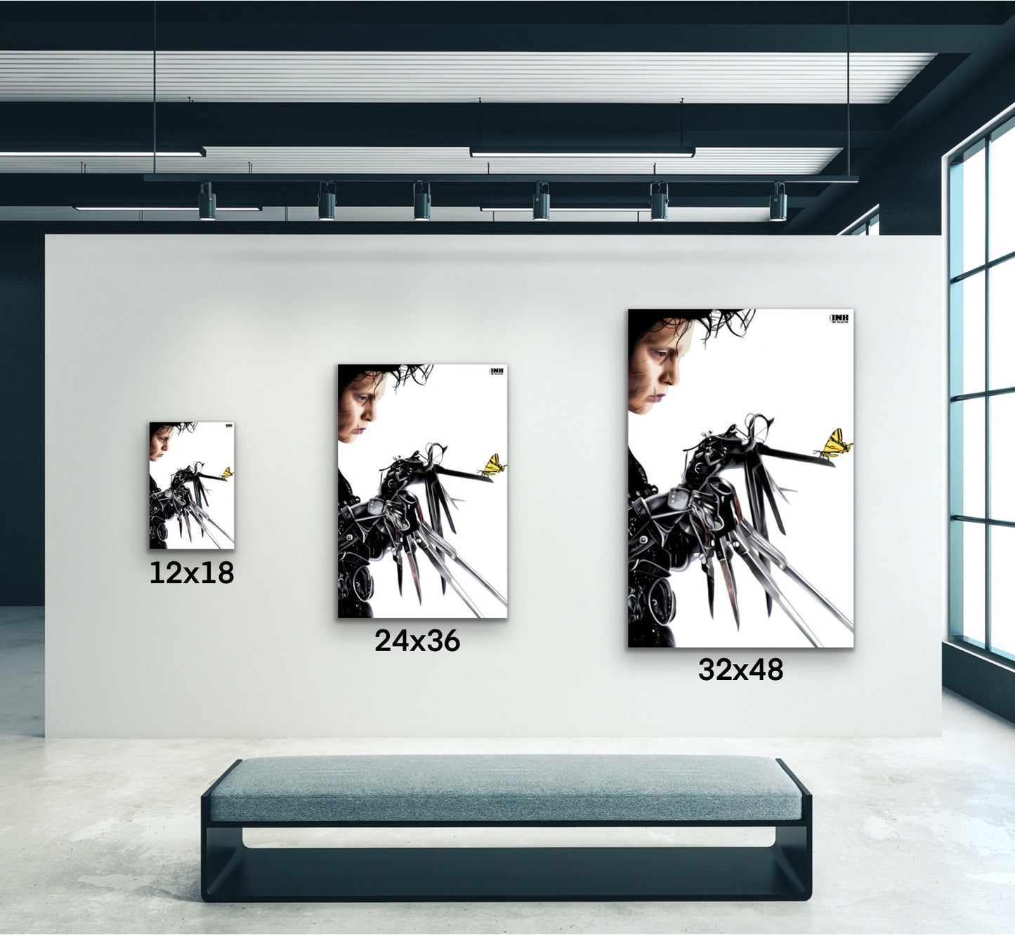 Gothic Scissorhands Canvas Wall Art
