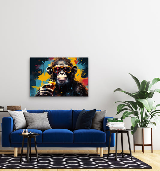 Cool Chimp Abstract Canvas Wall Art