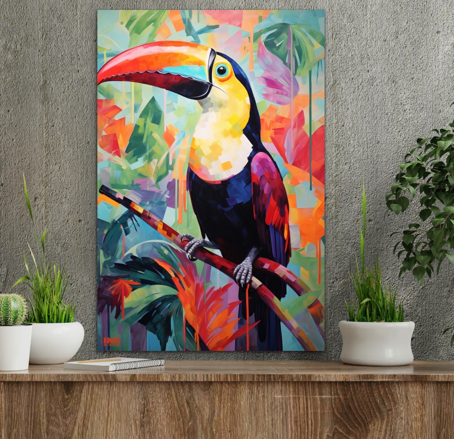 Tropical Toucan Canvas Wall Art
