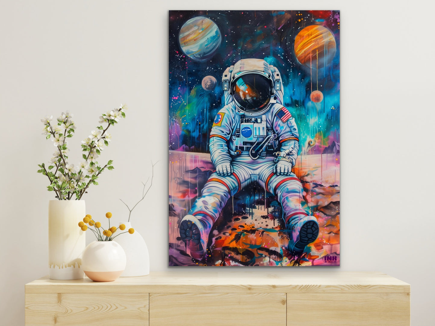Lonely Astronaut Canvas Wall Art
