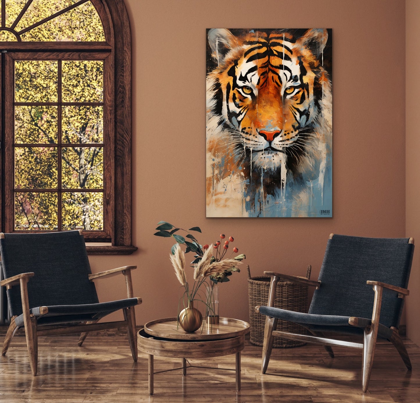 Majestic Tiger Abstract Canvas Wall Art