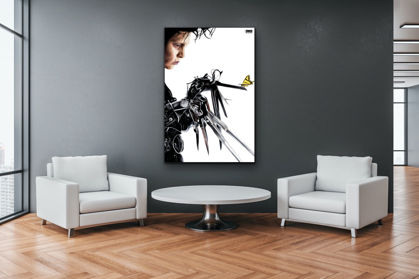Gothic Scissorhands Canvas Wall Art
