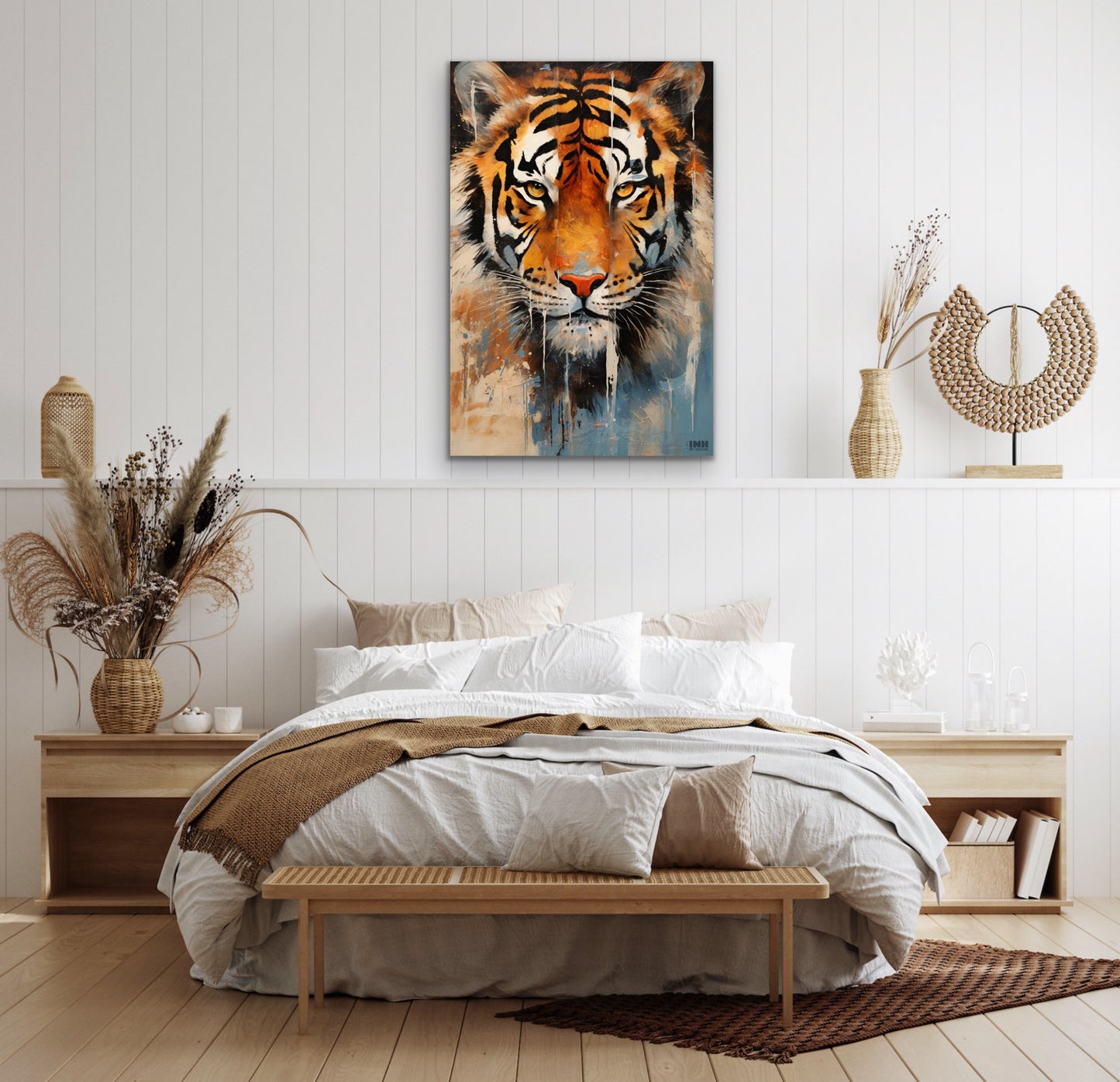Majestic Tiger Abstract Canvas Wall Art