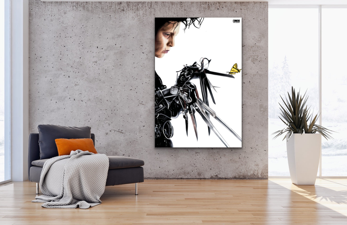 Gothic Scissorhands Canvas Wall Art