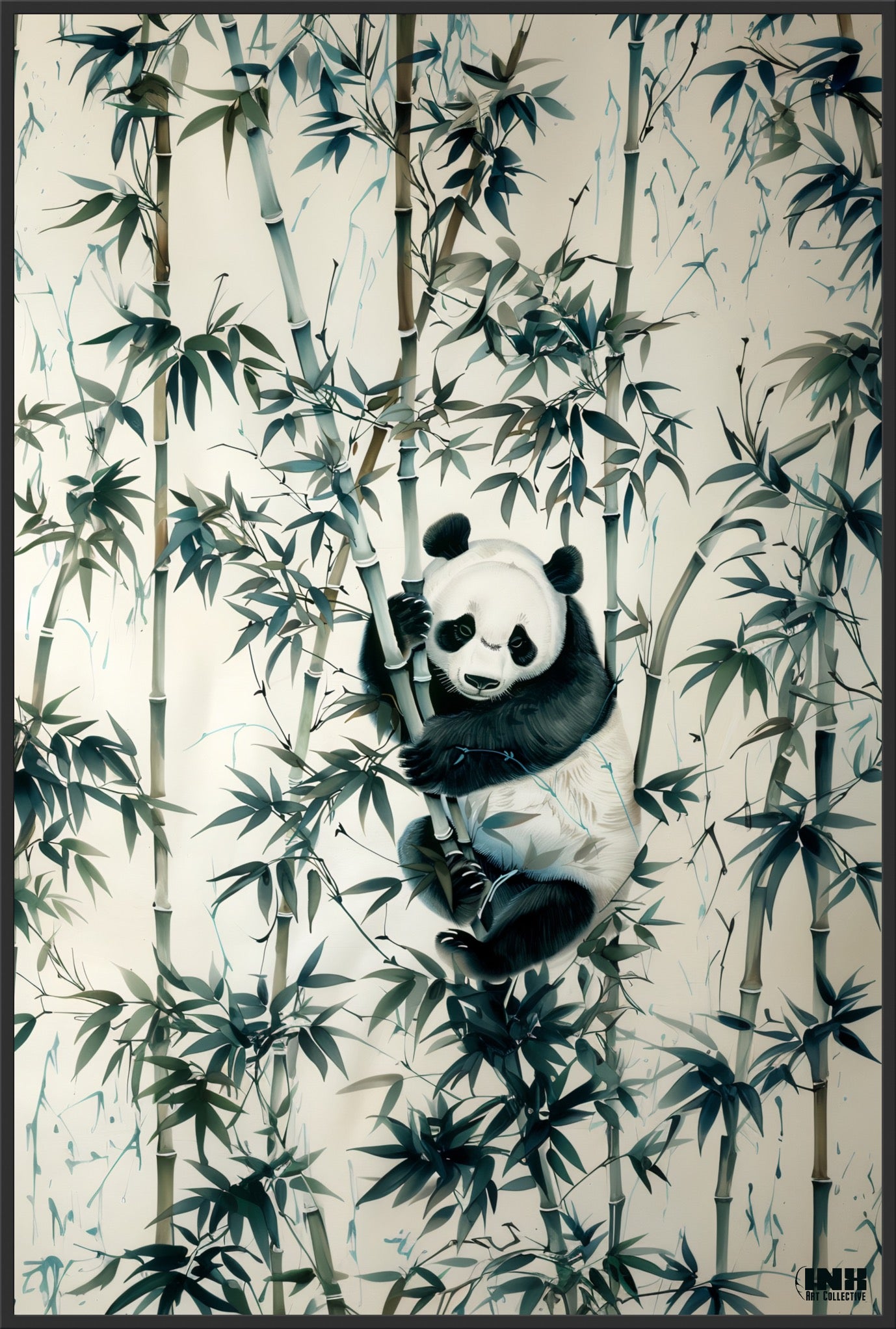Bamboo Panda Canvas Wall Art