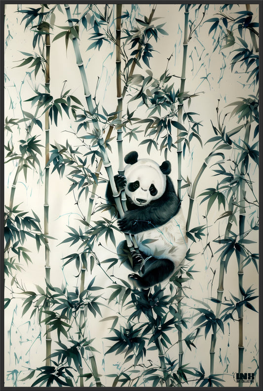 Bamboo Panda Canvas Wall Art