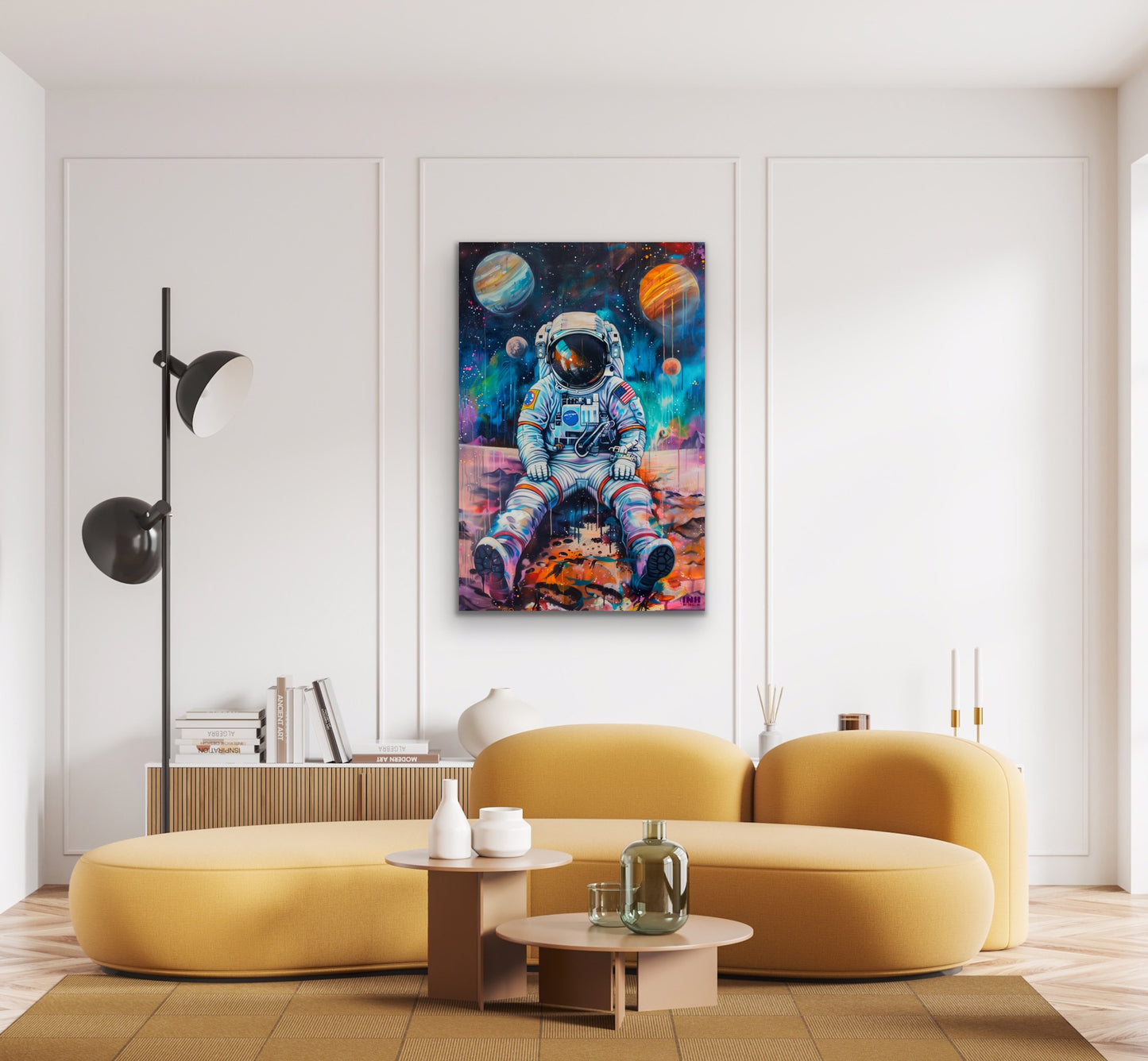 Lonely Astronaut Canvas Wall Art