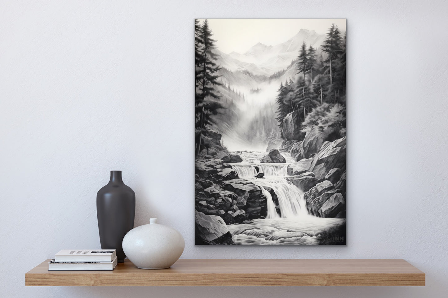 Monochrome Serenity Canvas Wall Art