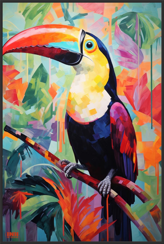 Tropical Toucan Canvas Wall Art