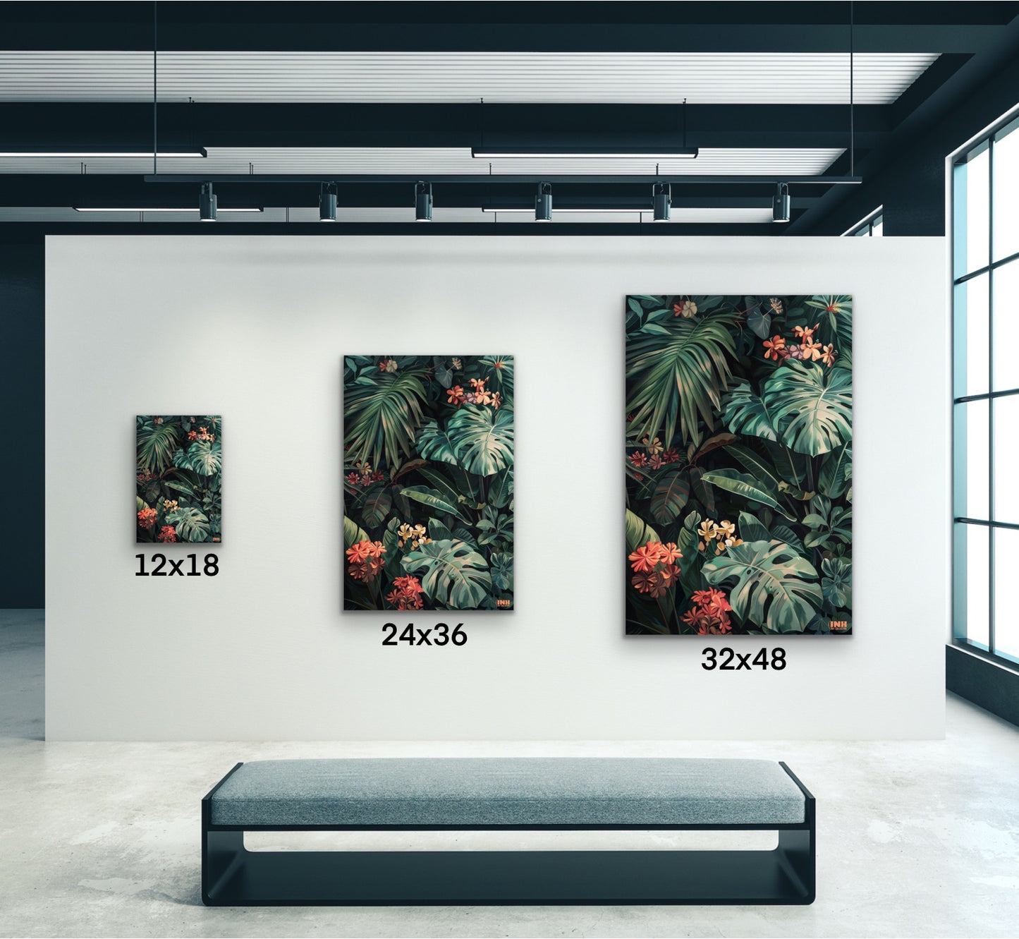 Tropical Jungle Canvas Wall Art