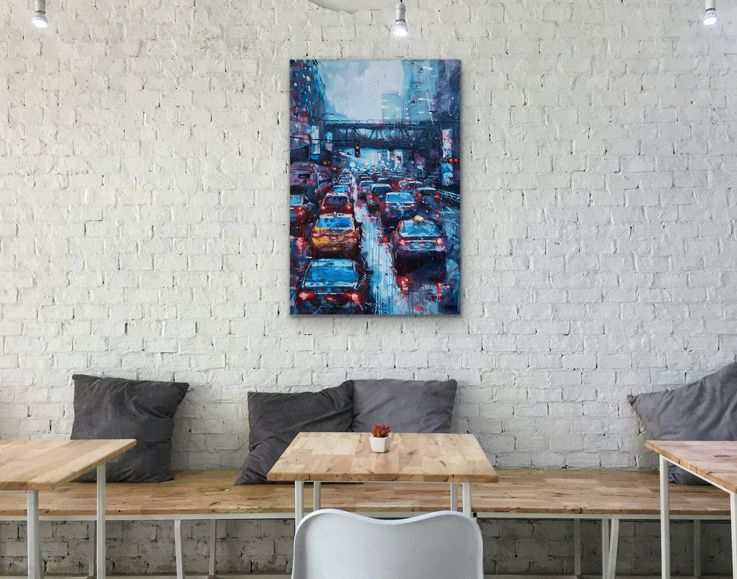 City Rush Canvas Wall Art