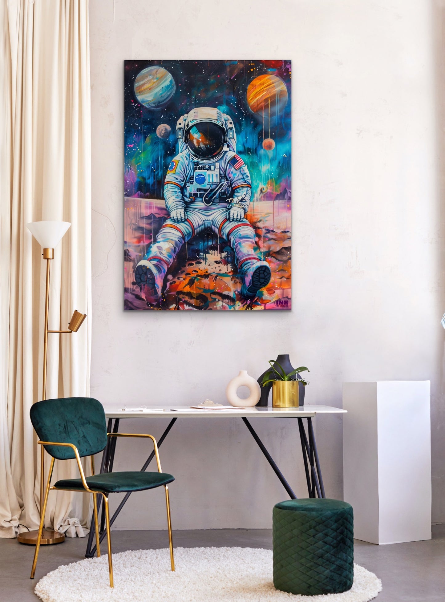 Lonely Astronaut Canvas Wall Art