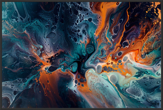 Color Splash Abstract Canvas Wall Art