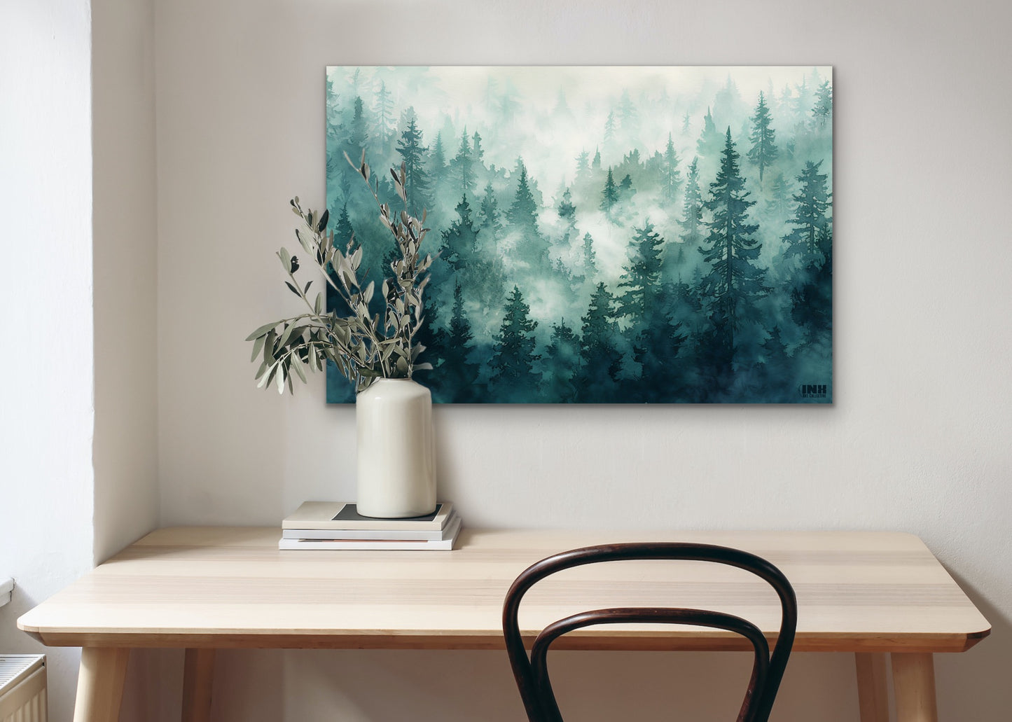 Misty Forest Canvas Wall Art