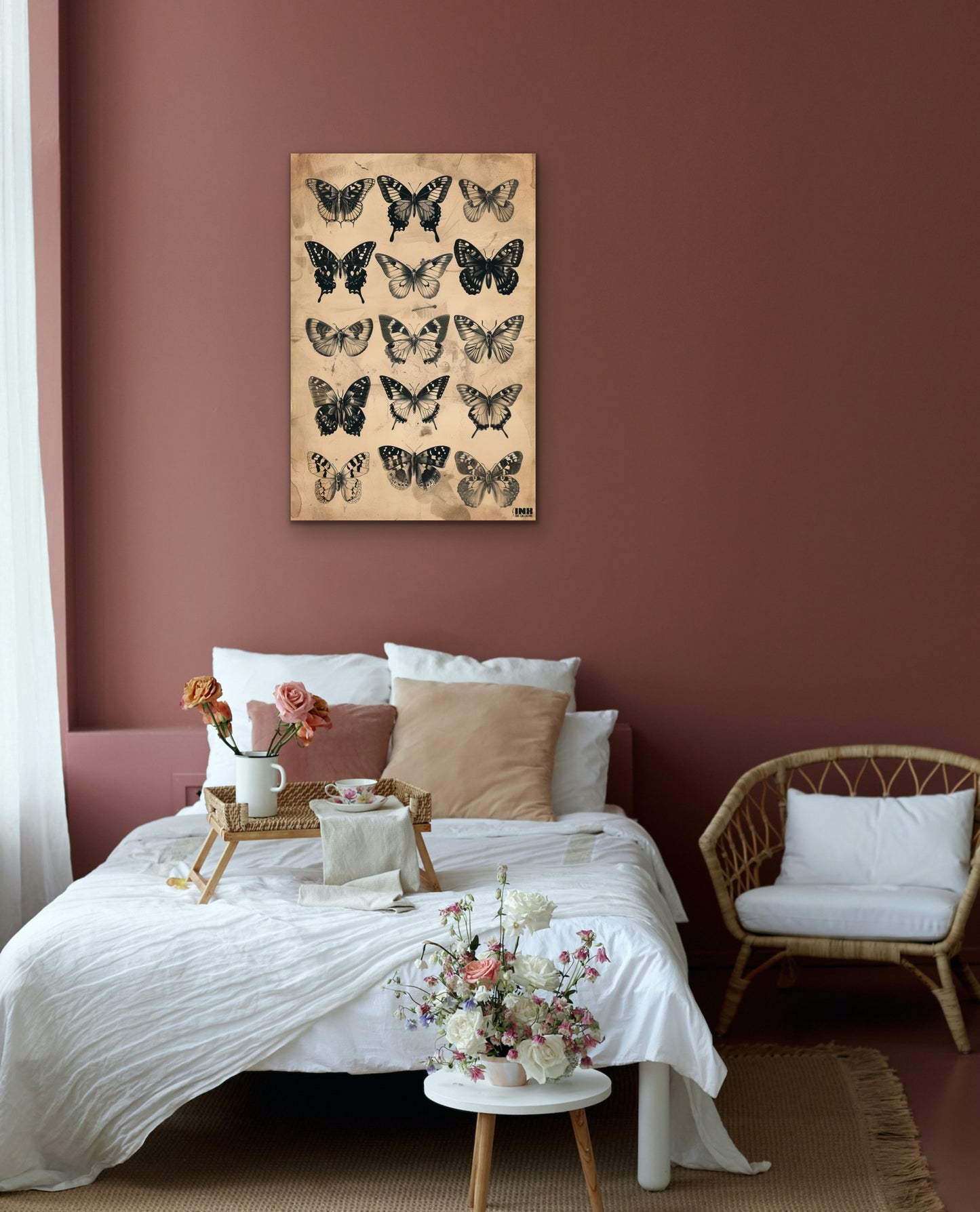 Vintage Butterfly Collection Canvas Wall Art