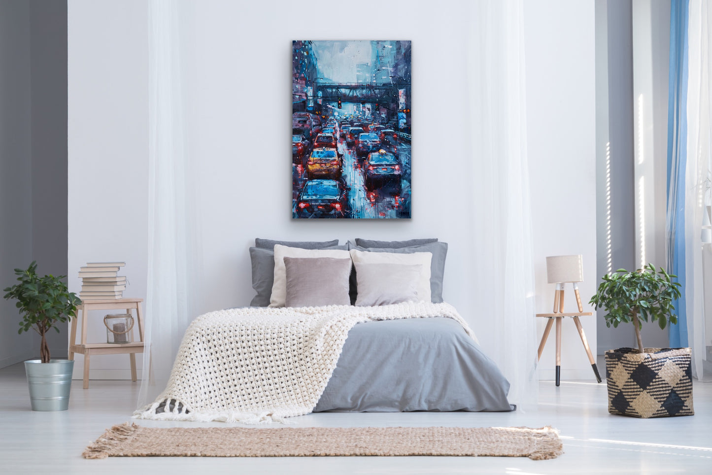 City Rush Canvas Wall Art