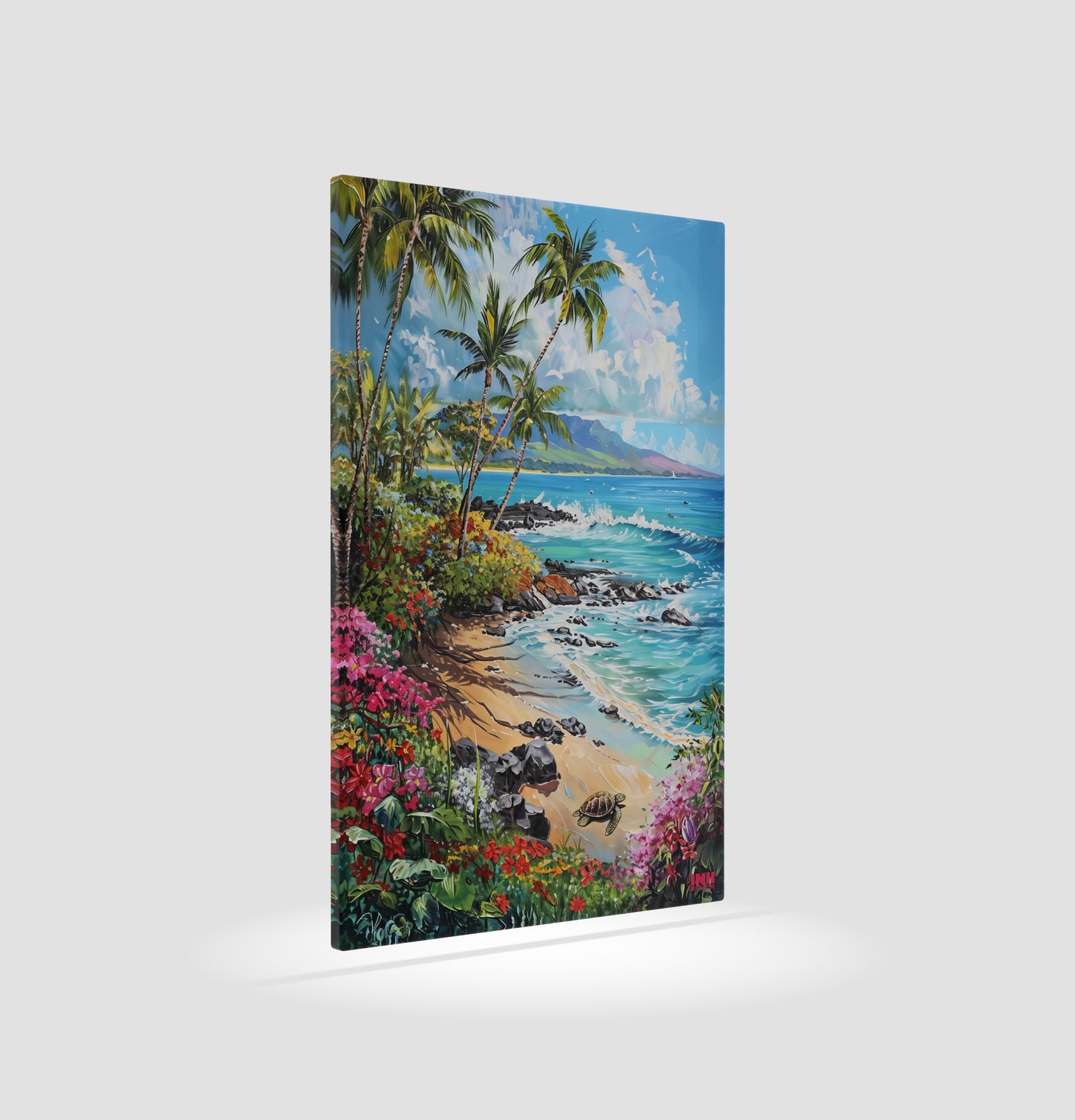 Tropical Beach Paradise Canvas Wall Art
