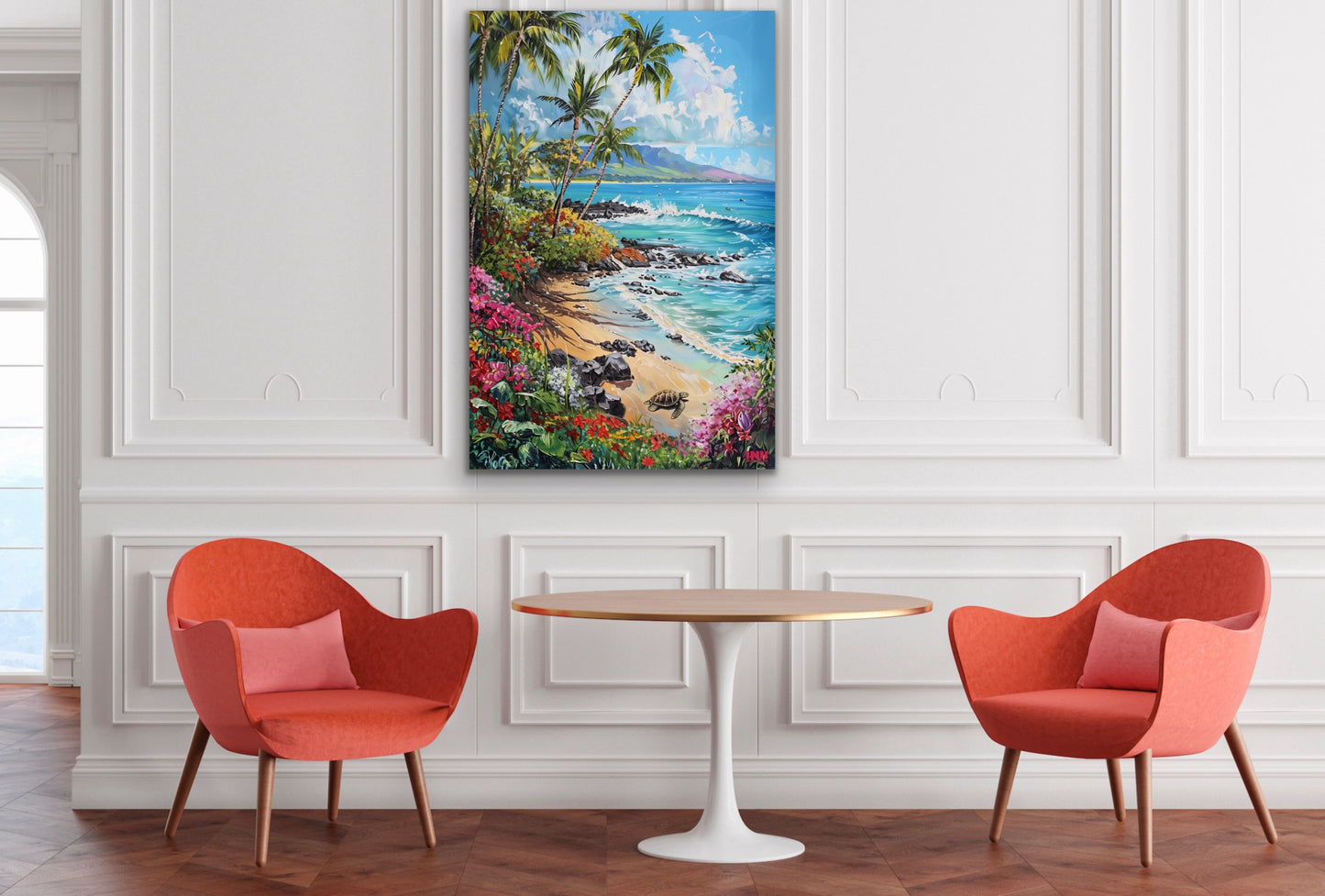 Tropical Beach Paradise Canvas Wall Art