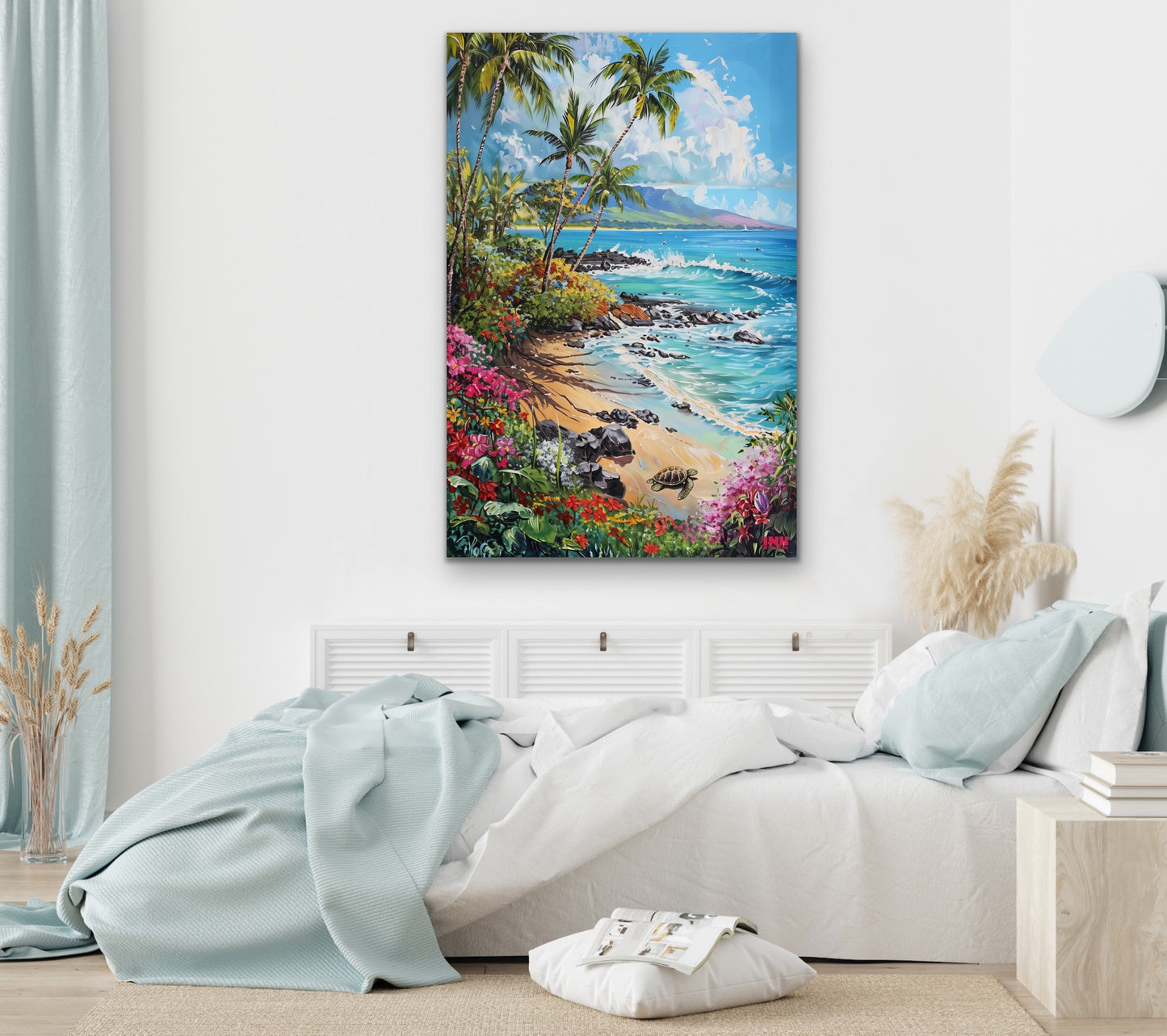 Tropical Beach Paradise Canvas Wall Art
