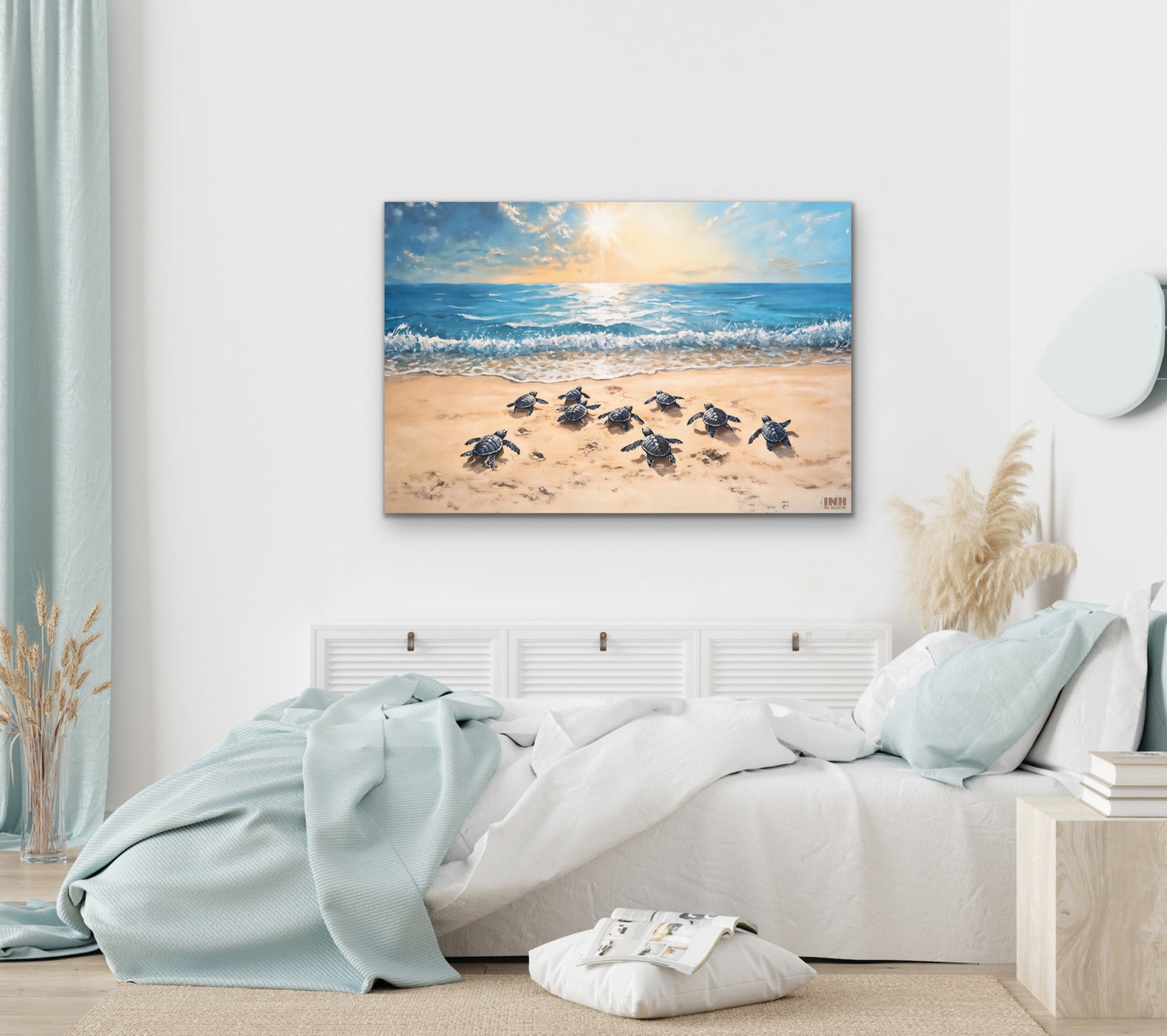 Sea Turtle Journey Canvas Wall Art