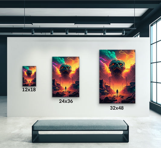 Apocalypse Rising Canvas Wall Art