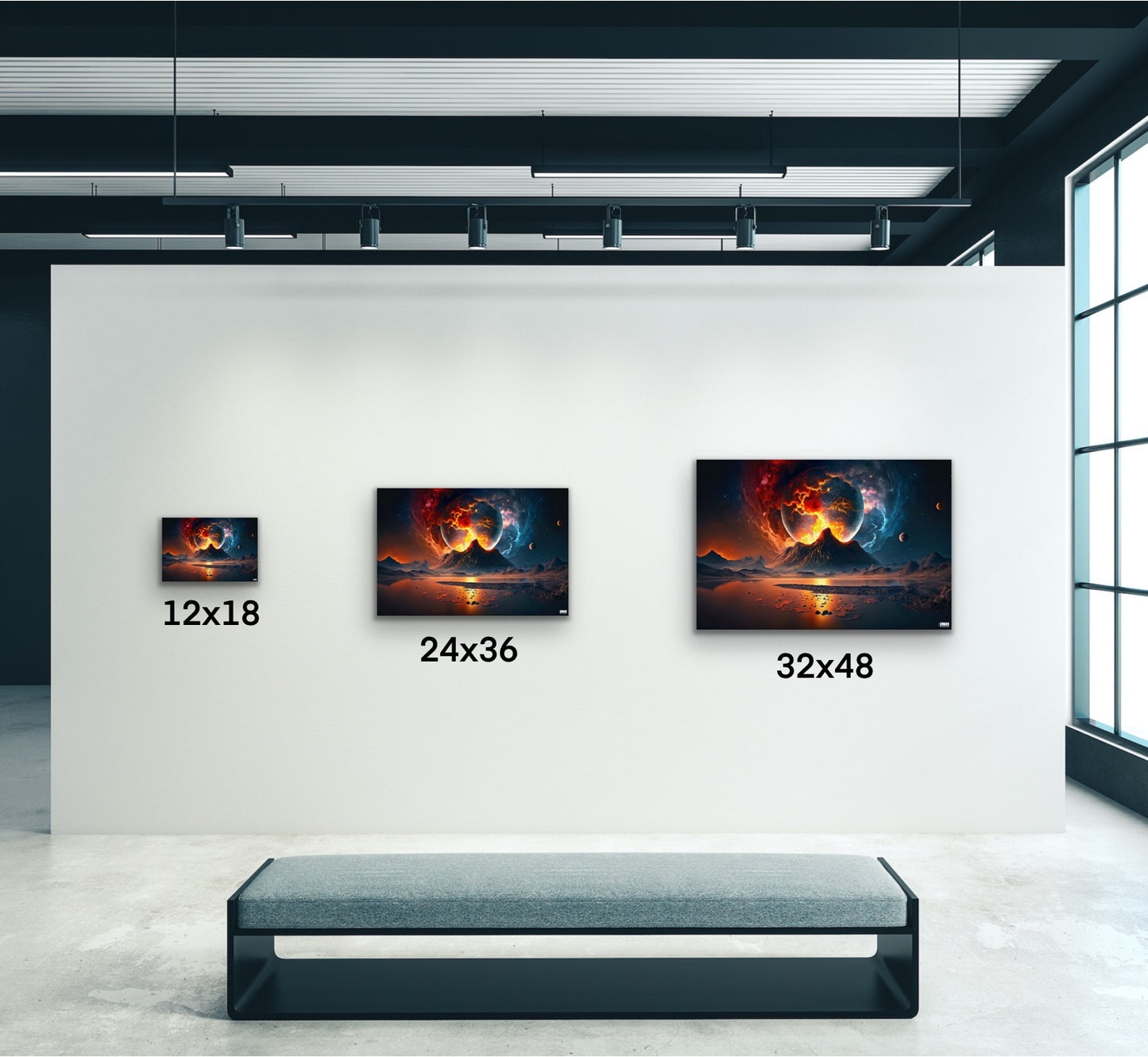 Cosmic Eruption Canvas Wall Art