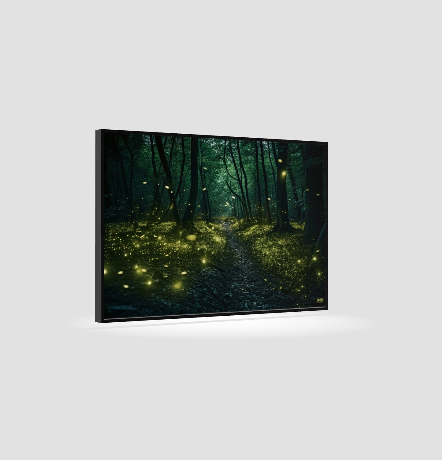 Enchanted Firefly Forest Canvas Wall Art