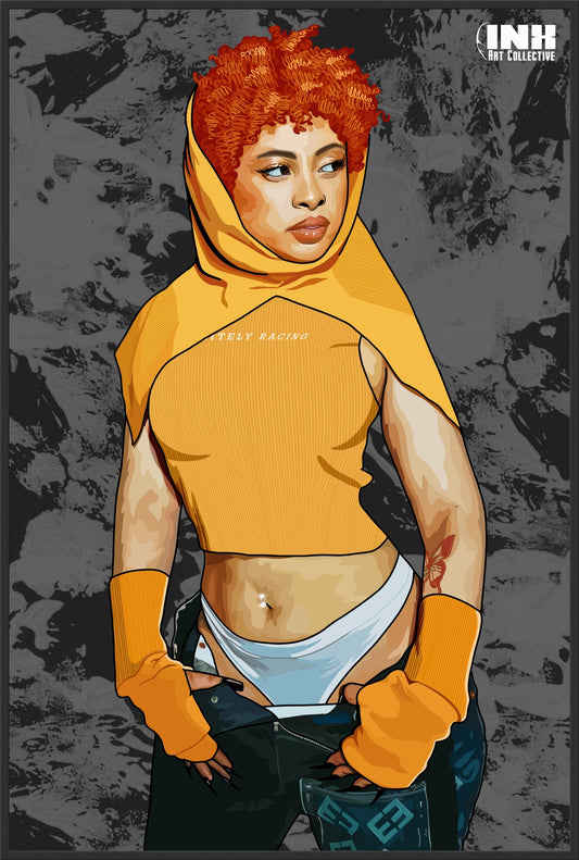 Hip Hop Princess Canvas Wall Art