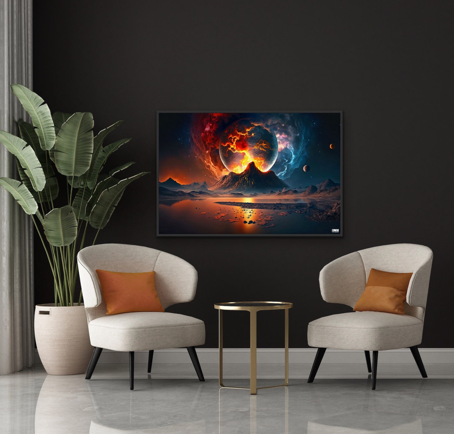 Cosmic Eruption Canvas Wall Art