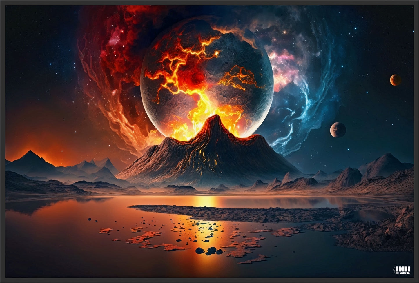 Cosmic Eruption Canvas Wall Art