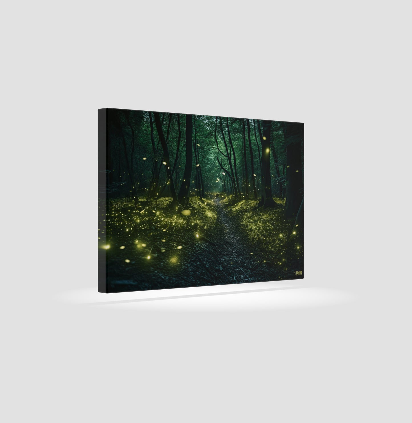 Enchanted Firefly Forest Canvas Wall Art
