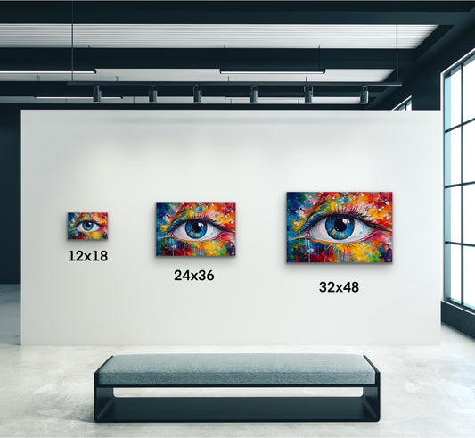 Colorful Abstract Eye Canvas Wall Art