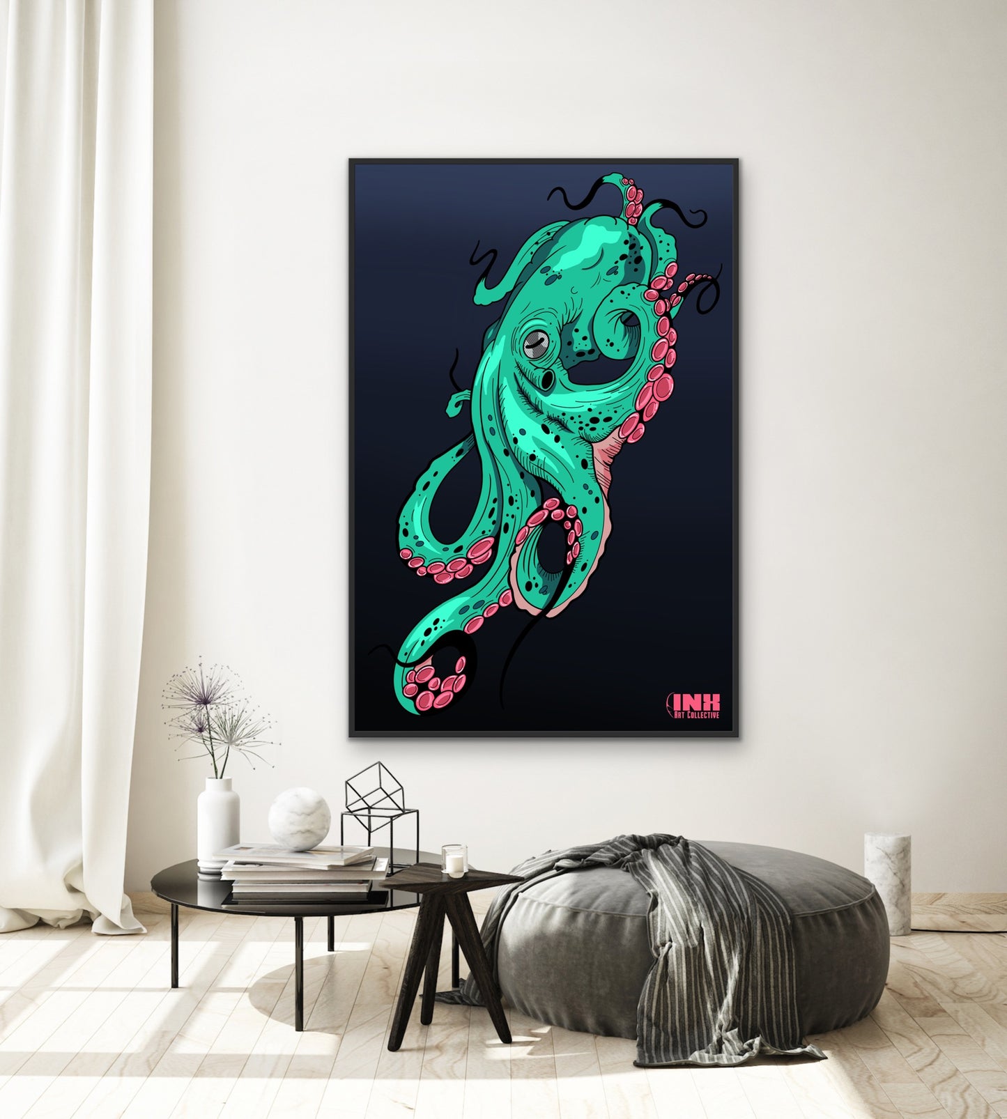 Deep Sea Octopus Canvas Wall Art