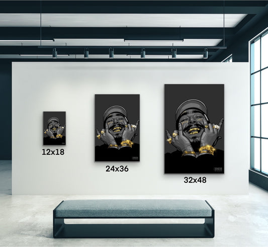 Tattooed Smile Canvas Wall Art