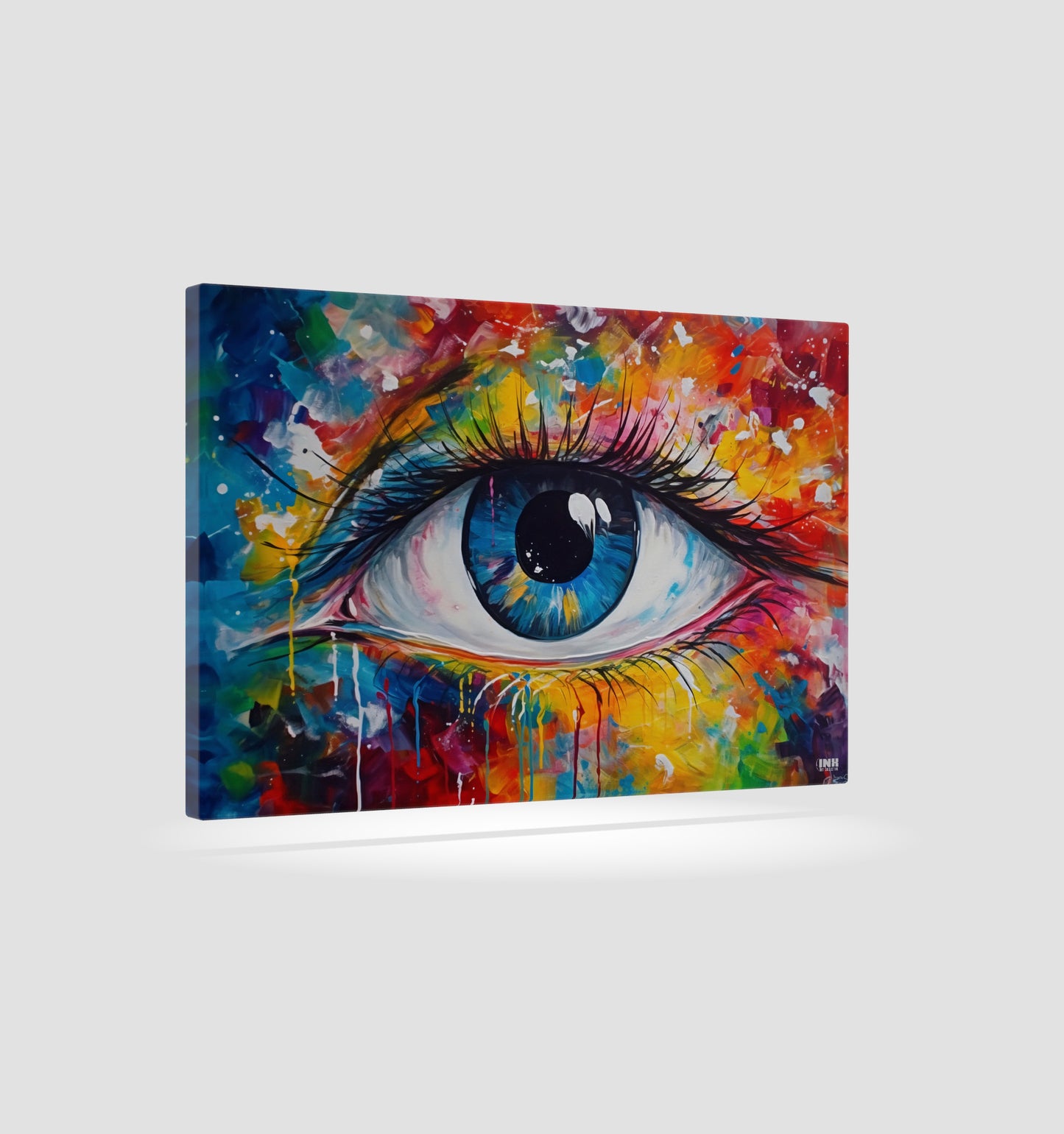 Colorful Abstract Eye Canvas Wall Art