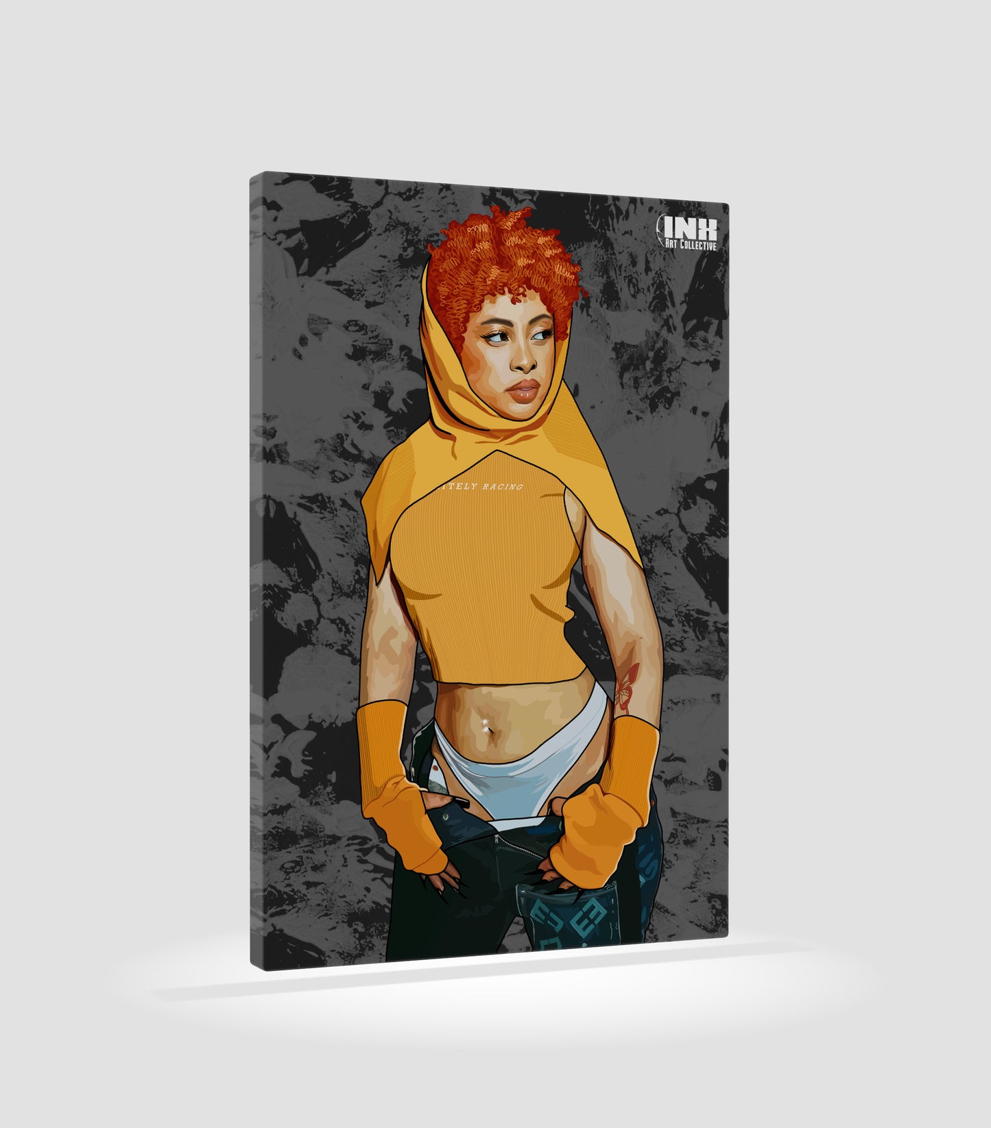 Hip Hop Princess Canvas Wall Art