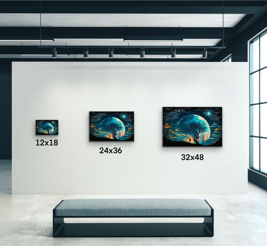 Cosmic Dreamscape Canvas Wall Art