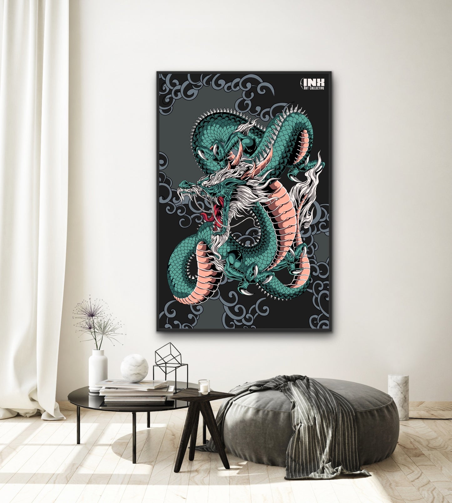 Mythical Dragon Canvas Wall Art