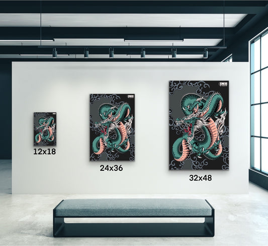 Mythical Dragon Canvas Wall Art