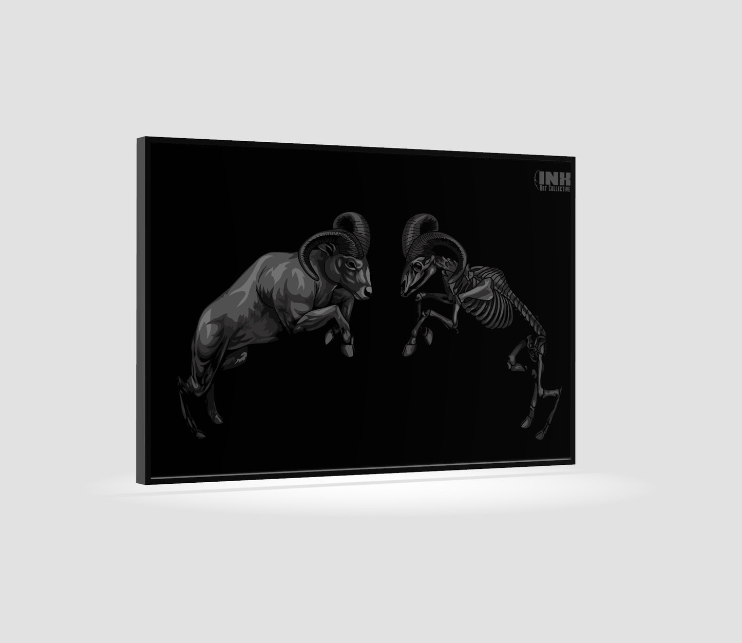 Duality Ram Canvas Wall Art